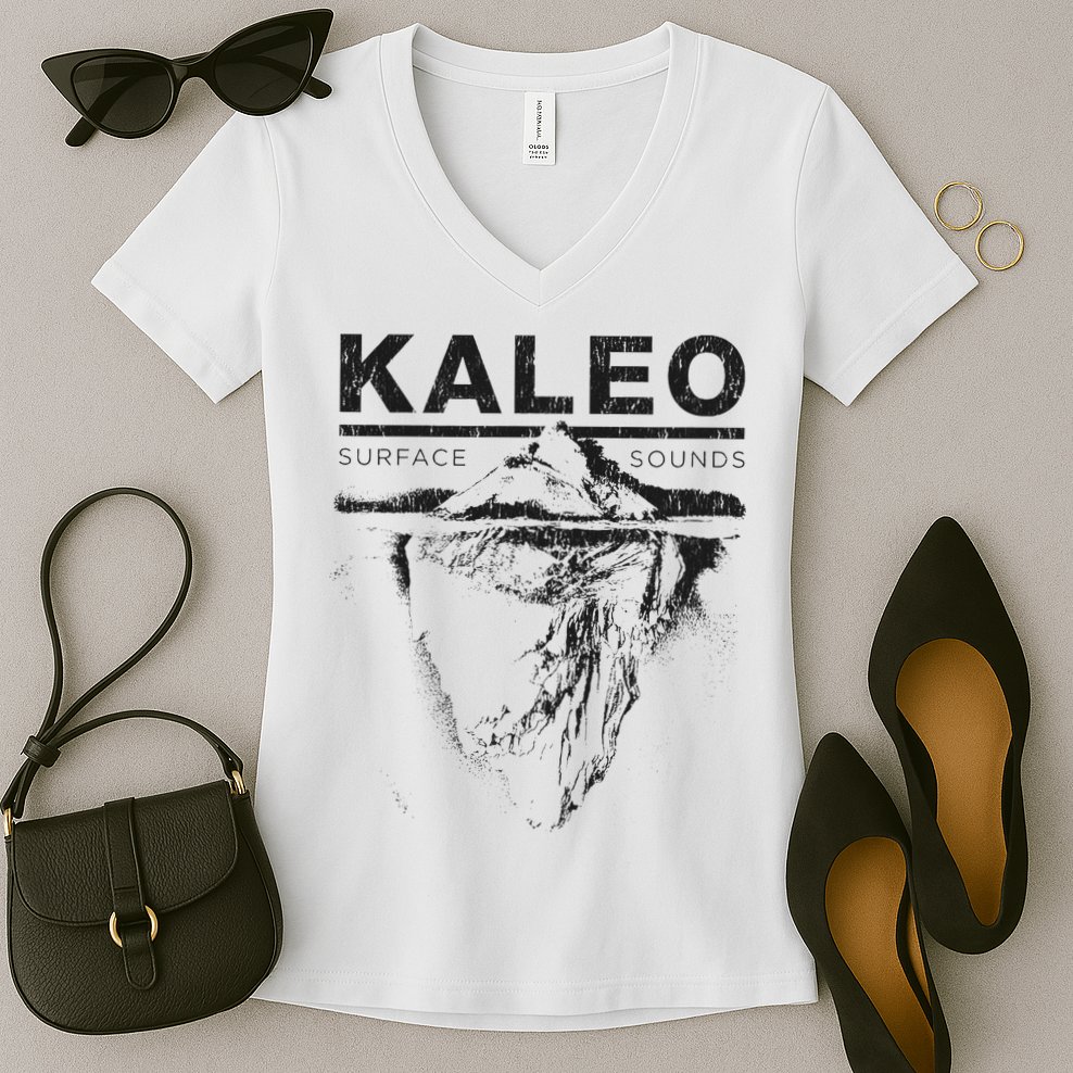 Kaleo Surface Crest Women's V-Neck T-Shirt