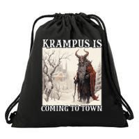 Krampus Santa Claus T Bavarian Legendary Figure Kramperl Drawstring Bag