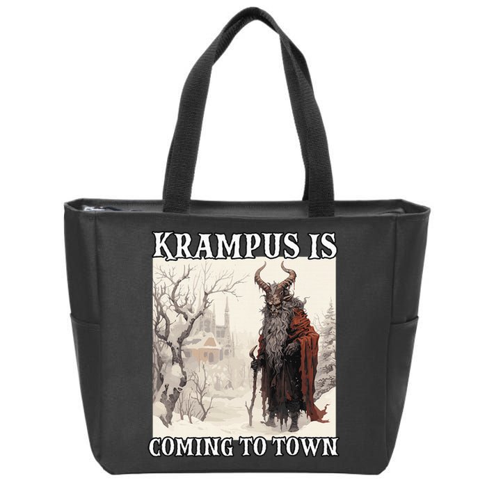 Krampus Santa Claus T Bavarian Legendary Figure Kramperl Zip Tote Bag