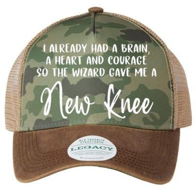 Knee Surgery Completed Funny Knee Replacement Gift Recovery Legacy Tie Dye Trucker Hat