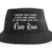 Knee Surgery Completed Funny Knee Replacement Gift Recovery Sustainable Bucket Hat