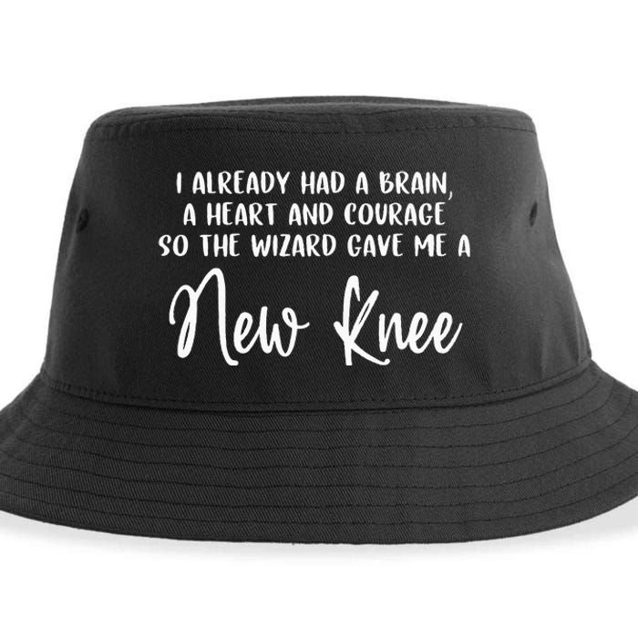 Knee Surgery Completed Funny Knee Replacement Gift Recovery Sustainable Bucket Hat