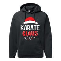 Karate Santa Claus Christmas Matching Costume Performance Fleece Hoodie