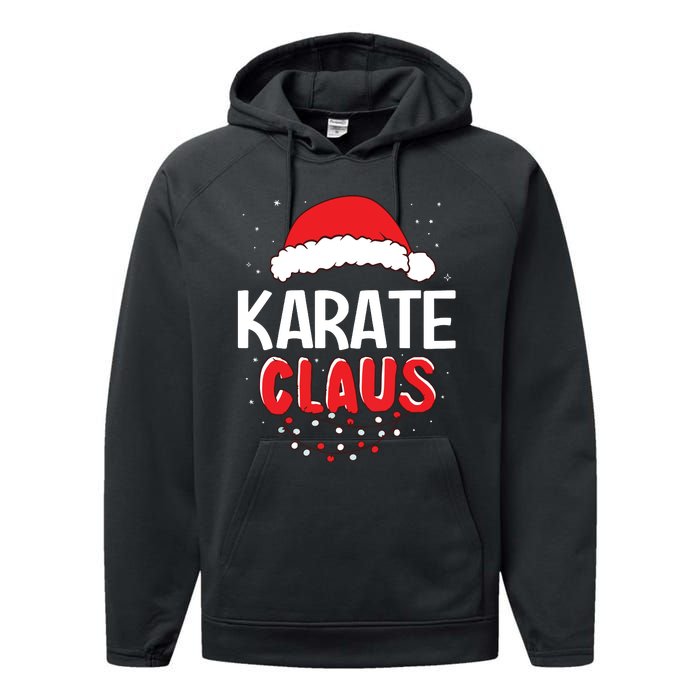 Karate Santa Claus Christmas Matching Costume Performance Fleece Hoodie