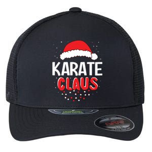 Karate Santa Claus Christmas Matching Costume Flexfit Unipanel Trucker Cap