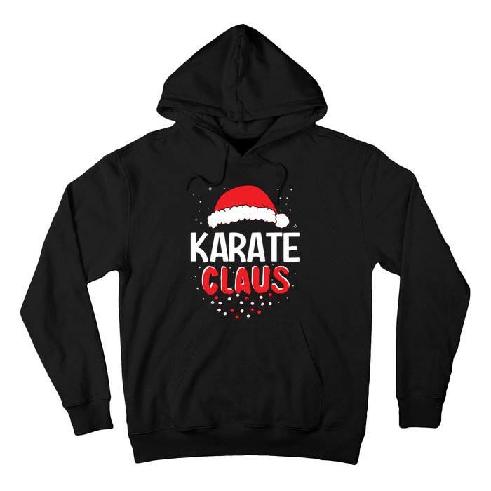 Karate Santa Claus Christmas Matching Costume Hoodie