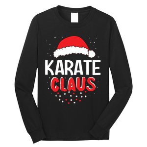 Karate Santa Claus Christmas Matching Costume Long Sleeve Shirt