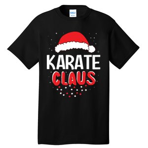 Karate Santa Claus Christmas Matching Costume Tall T-Shirt