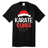 Karate Santa Claus Christmas Matching Costume Tall T-Shirt