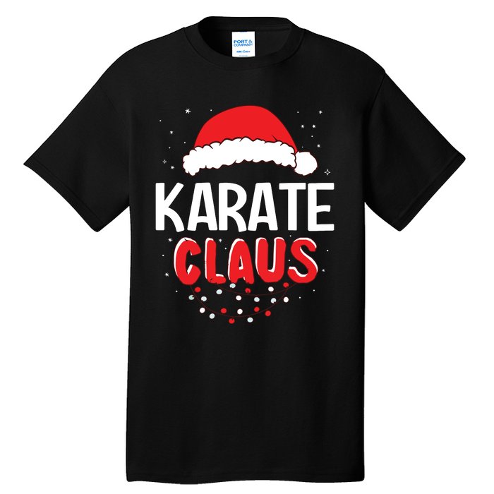 Karate Santa Claus Christmas Matching Costume Tall T-Shirt