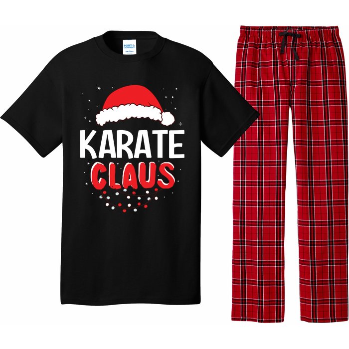 Karate Santa Claus Christmas Matching Costume Pajama Set