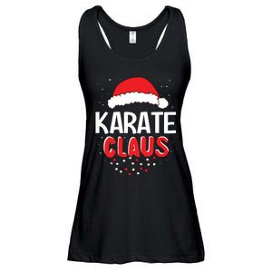 Karate Santa Claus Christmas Matching Costume Ladies Essential Flowy Tank