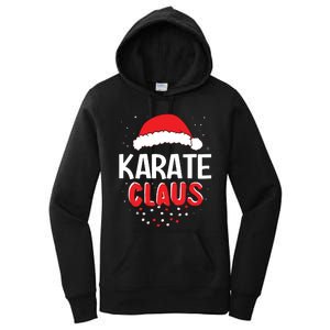 Karate Santa Claus Christmas Matching Costume Women's Pullover Hoodie