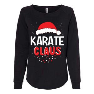 Karate Santa Claus Christmas Matching Costume Womens California Wash Sweatshirt