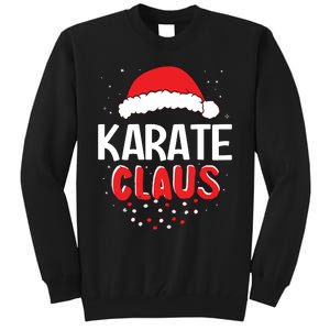 Karate Santa Claus Christmas Matching Costume Tall Sweatshirt