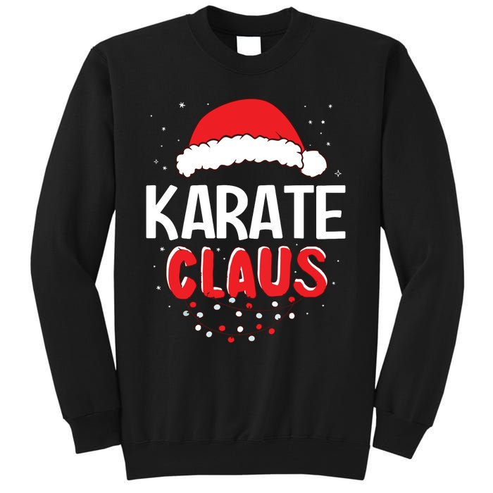 Karate Santa Claus Christmas Matching Costume Tall Sweatshirt