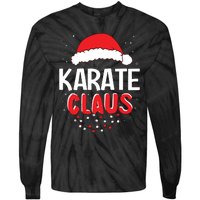 Karate Santa Claus Christmas Matching Costume Tie-Dye Long Sleeve Shirt