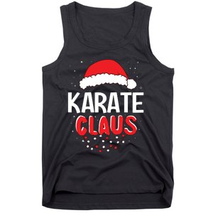 Karate Santa Claus Christmas Matching Costume Tank Top