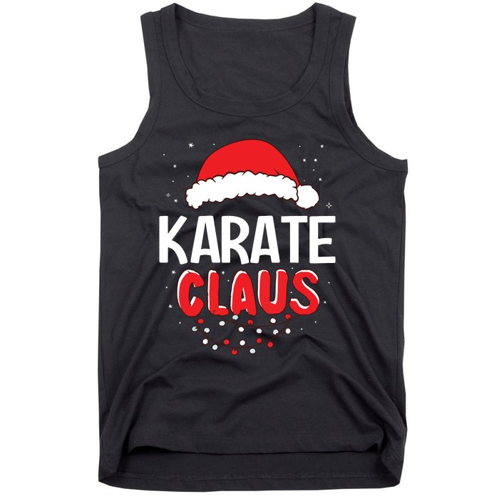 Karate Santa Claus Christmas Matching Costume Tank Top