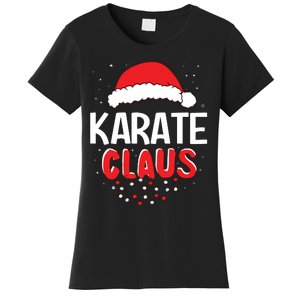 Karate Santa Claus Christmas Matching Costume Women's T-Shirt