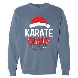 Karate Santa Claus Christmas Matching Costume Garment-Dyed Sweatshirt