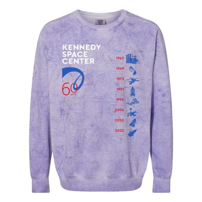 Kennedy Space Center 60th Anniversary Educational Colorblast Crewneck Sweatshirt