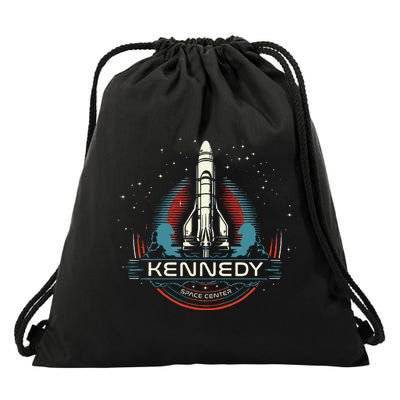 Kennedy Space Center Merritt Island Florida Shuttle Drawstring Bag