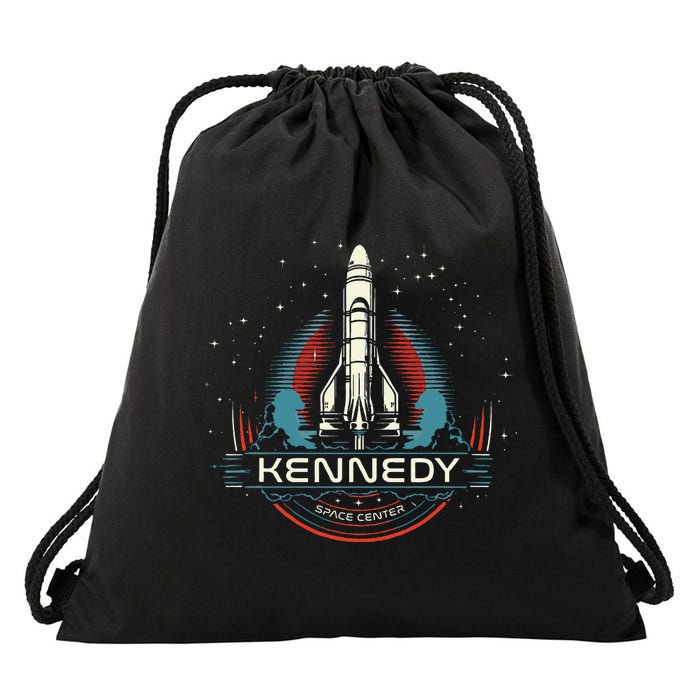Kennedy Space Center Merritt Island Florida Shuttle Drawstring Bag