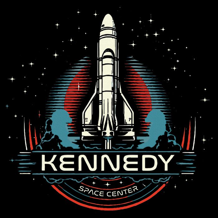Kennedy Space Center Merritt Island Florida Shuttle Drawstring Bag