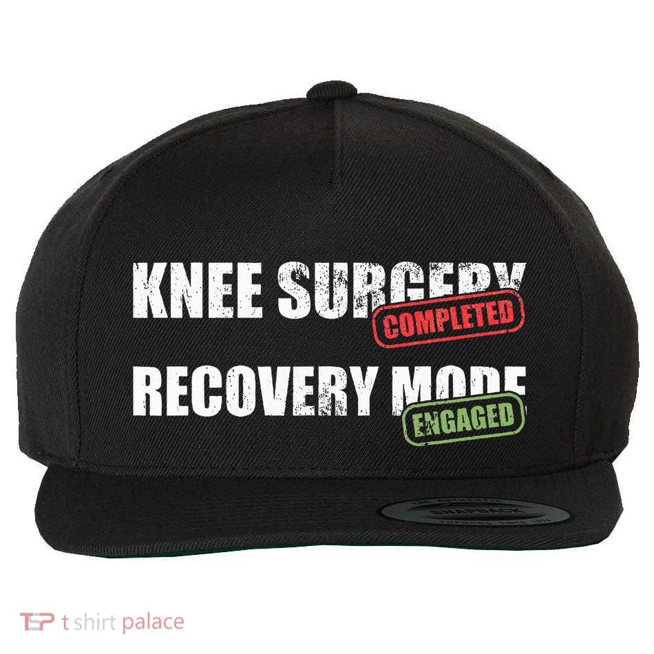 Knee Surgery Completed Recovery Mode Knee Replacement Wool Snapback Cap