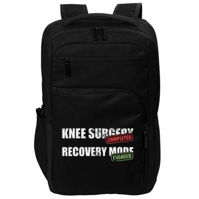 Knee Surgery Completed Recovery Mode Knee Replacement Impact Tech Backpack