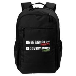 Knee Surgery Completed Recovery Mode Knee Replacement Daily Commute Backpack