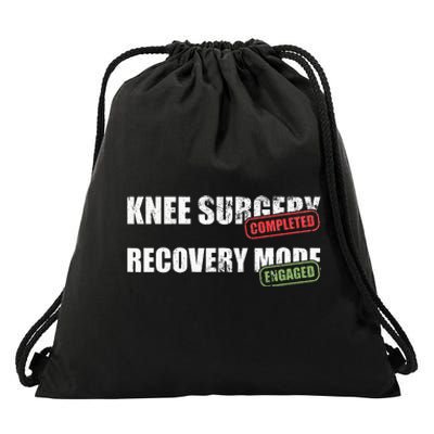 Knee Surgery Completed Recovery Mode Knee Replacement Drawstring Bag