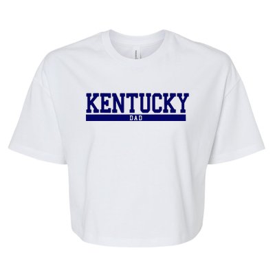 Kentucky State Dad Sports Bella+Canvas Jersey Crop Tee