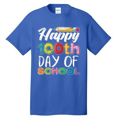 Kindergarten School Drawing Gift 100 Days Of School Gift Tall T-Shirt