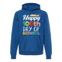 Kindergarten School Drawing Gift 100 Days Of School Gift Premium Hoodie