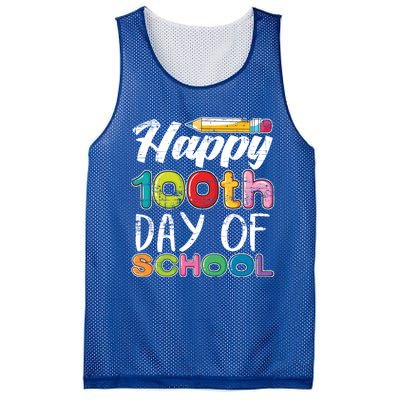 Kindergarten School Drawing Gift 100 Days Of School Gift Mesh Reversible Basketball Jersey Tank