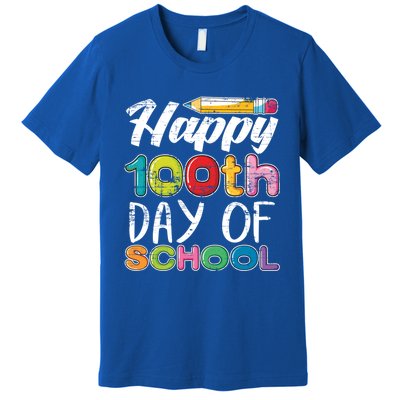 Kindergarten School Drawing Gift 100 Days Of School Gift Premium T-Shirt