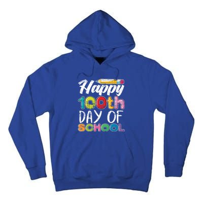 Kindergarten School Drawing Gift 100 Days Of School Gift Tall Hoodie