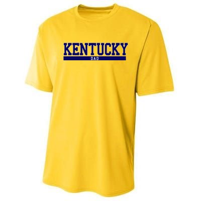 Kentucky State Dad Sports Performance Sprint T-Shirt