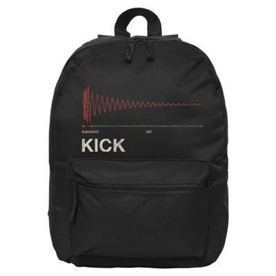 Kick Snare Daw Producer Studio Audio Wave Gear Vst Synth 16 in Basic Backpack