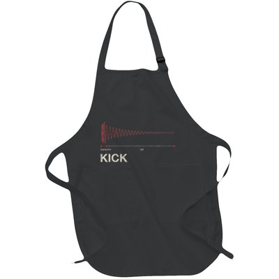 Kick Snare Daw Producer Studio Audio Wave Gear Vst Synth Full-Length Apron With Pockets