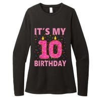 K.i.d.s Sweet donut It's My 10th Birthday Shirt 10 Yrs Old Gift Womens CVC Long Sleeve Shirt