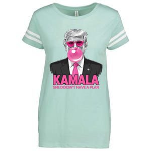 Kamala She Doesn’T Have A Plan Donald Trump Enza Ladies Jersey Football T-Shirt