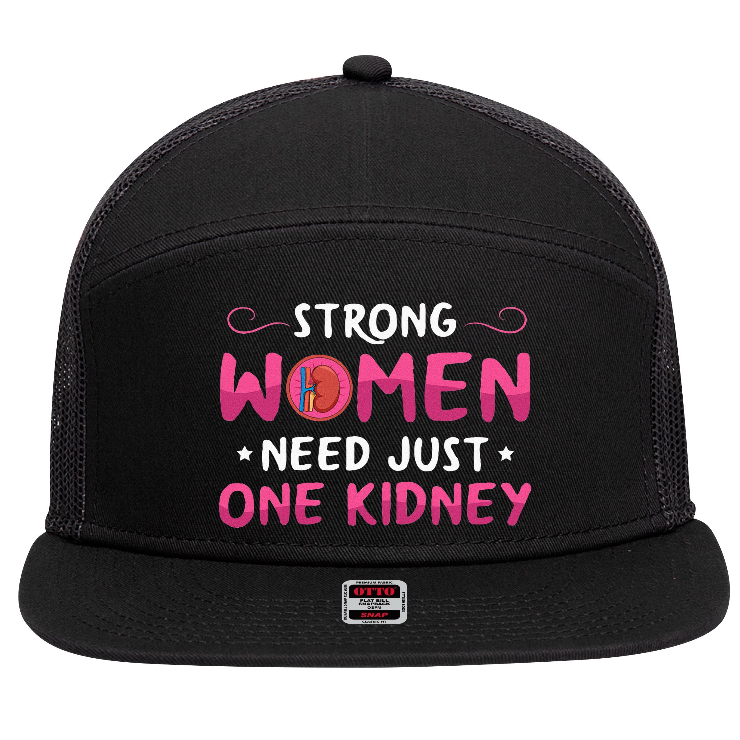 Kidney Surgery Design For Your Kidney Donor Wife 7 Panel Mesh Trucker Snapback Hat