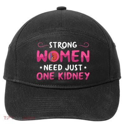 Kidney Surgery Design For Your Kidney Donor Wife 7-Panel Snapback Hat