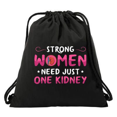 Kidney Surgery Design For Your Kidney Donor Wife Drawstring Bag