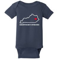 Kentucky Strong Eastern Kentucky Has My Heart Baby Bodysuit