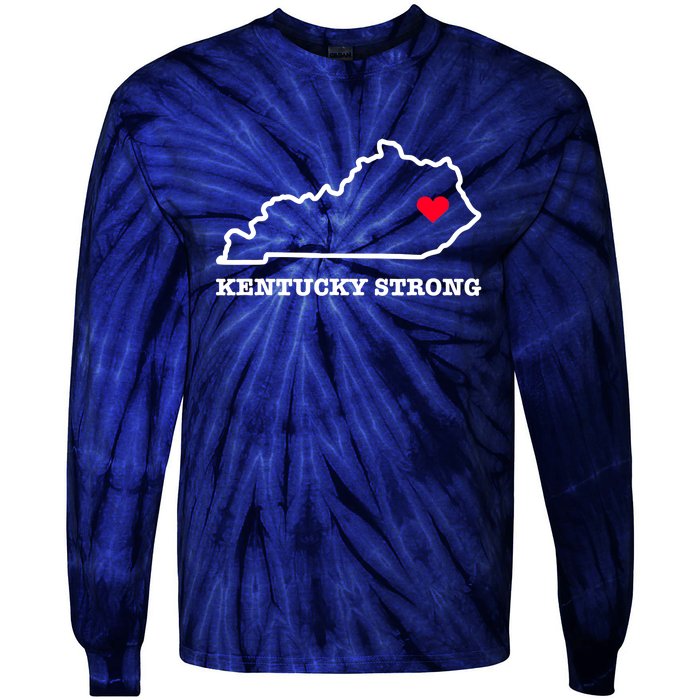 Kentucky Strong Eastern Kentucky Has My Heart Tie-Dye Long Sleeve Shirt