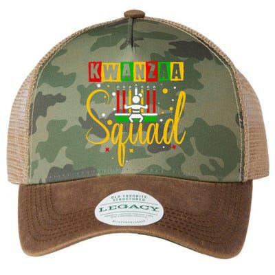 Kwanza Squad Family Christmas Afroamerican Happy Kwanzaa Legacy Tie Dye Trucker Hat